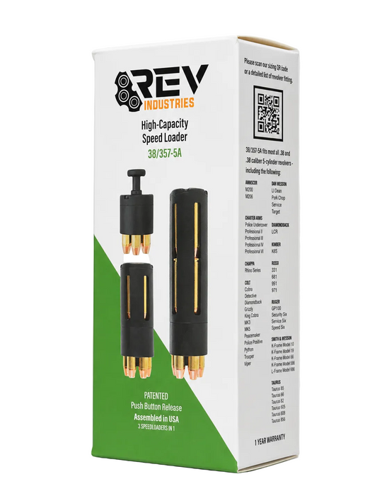 38/357 - 5 Cylinder (38/357-5) -Revolver Speedloader