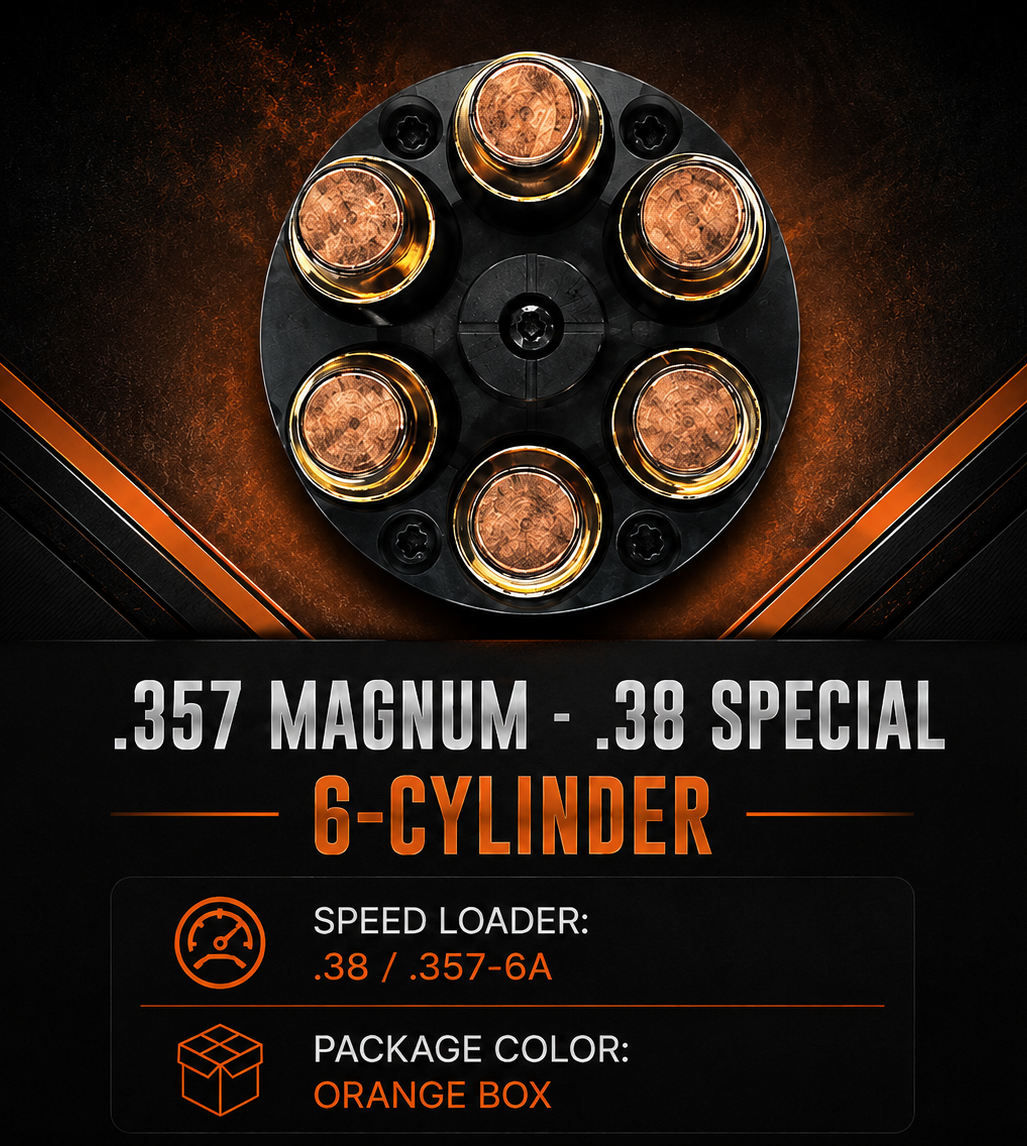 .38/.357 - 6 Cylinder (38/357-6A) - Revolver Speedloader