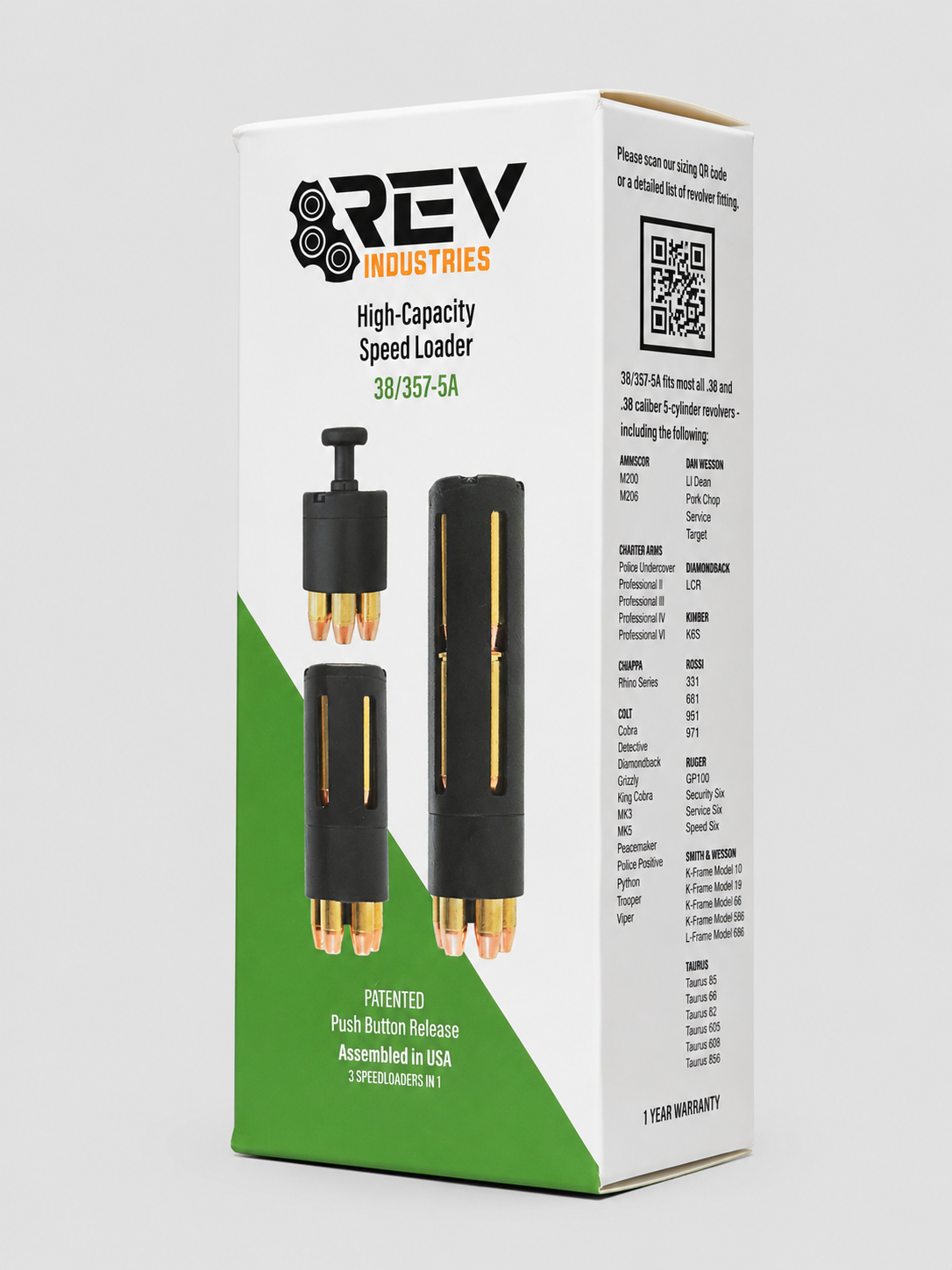 38/357 - 5 Cylinder (38/357-5) -Revolver Speedloader